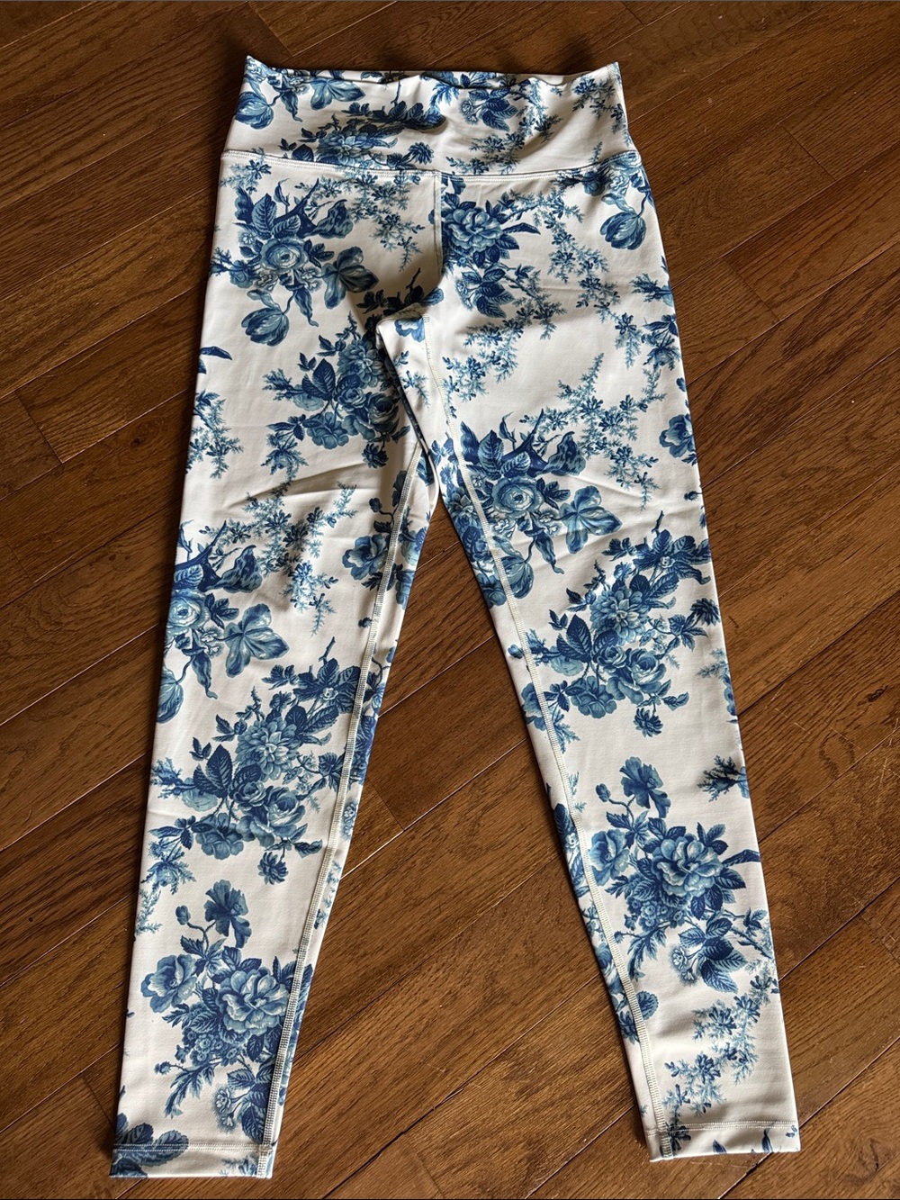 LoveShackFancy x Beach Riot Blue Floral Piper Leggings
